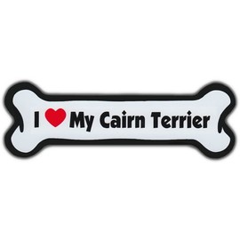 Dog Bone Magnet: I Love My Cairn Terrier | Dogs Doggy Puppy | Car Automobile