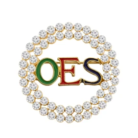 CENWA Orden de la Estrella del Este OES Joyería Joyería Joyería OES Circón Broche Pin OES Sorority Jewelry Regalos de Hermandad