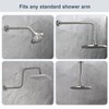 BRIGHT SHOWERS Shower Arm Extender for Rain and Handheld Shower