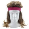 Mullet Wig 80s Vintage Rocker Long Blonde Brown Party Tennis