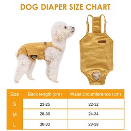 Dog Nappies Reusable for Female Dogs, Washable Sanitary Towels Panties, Anti-Male Protective Pants & Safety Pants for Female Dogs, Adjustable Eco Nappy Pants (M)