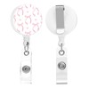 IAMRAVER 2 Pack Retractable Badge Holders Cute Badge Reel Badge