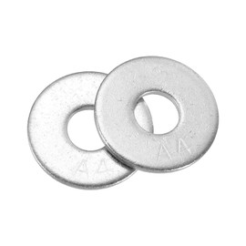 sourcing map 28Pcs M10 316 Stainless Steel Flat Washers Plain Washer 10mm ID 20mm OD 2mm Thick Flat Spacers for Screws Bolts Garden Faucet Plumbing Repair, Silver