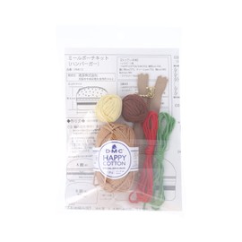 KIYOHARA HAPPY COTTONN Knitting Meal Pouch Kit with Hamburger Recipe DNK-12