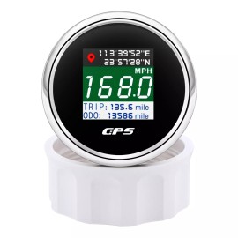ARTILAURA 2'' 52MM Digital GPS Speedometer Gauge With LCD Odometer For Car Boat Motorcycle