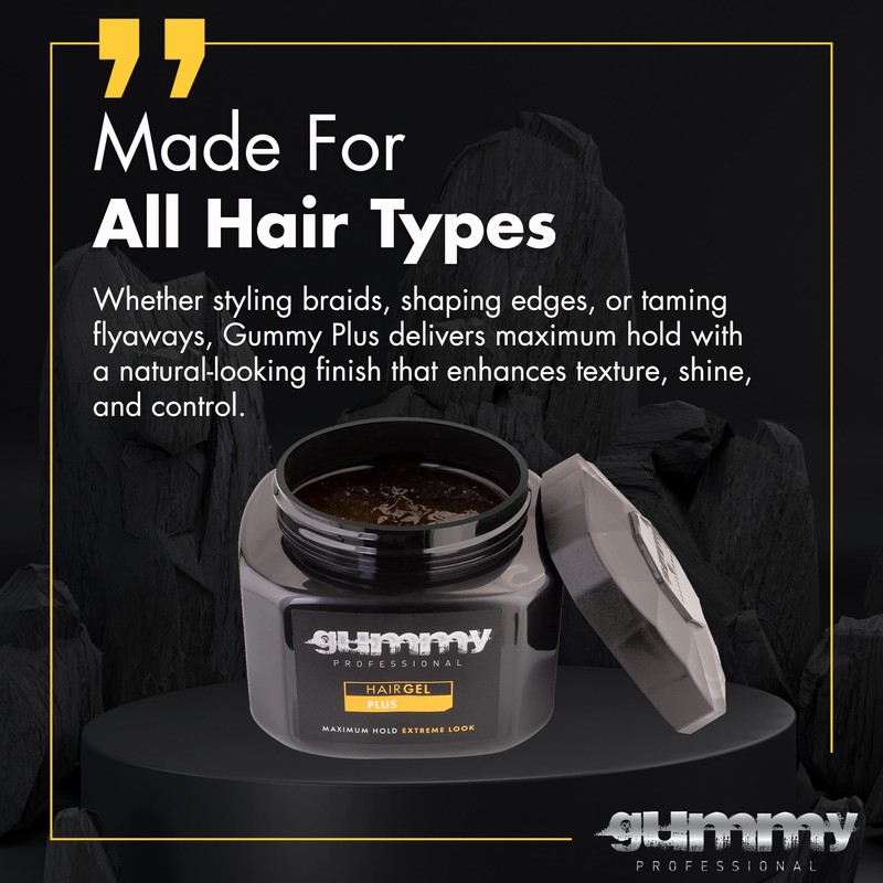 Gummy Professional Plus Hair Gel for Men and Women –
