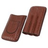 3 Finger Cigar Case Artificial Leather Soft Anti Fade Breathable