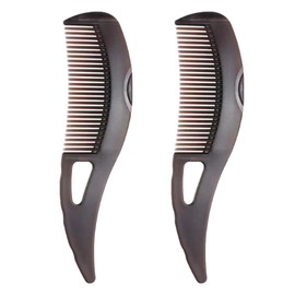 2 Pcs Anti-Dandruff Scalp Hollow Comb,Hair Cleaning Care Hairbrush,Energy Massage Combs,Pressable Scalp Clean Detoxifying Comb,Hollow Tooth Hairbrush With Scraping Handle Leaves Hair Clean,Comfortable