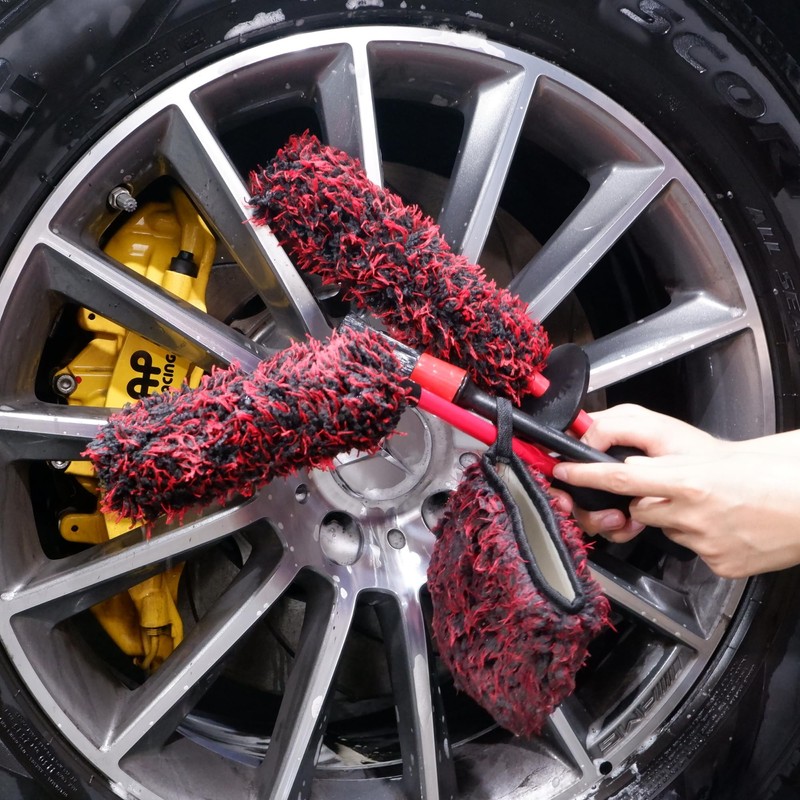 oesee Metal Free Microfiber Wheel Brush Kit- Microfiber Angled Wheel