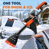[2026 Upgraded 39" Extendable Snow Brush & Ice Scraper for