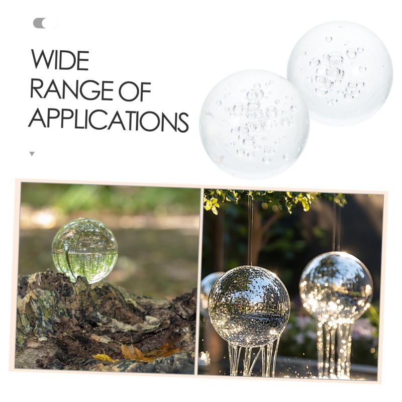 BESPORTBLE Crystal Sphere Decorative Glass Orbs 4cm Bubble Balls for