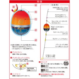 DUEL(デュエル) フカセウキ TGピースマスター 遠投 L -0 SO 自重:14.9g G1325-SO-シャイニングオレンジ 磯釣り