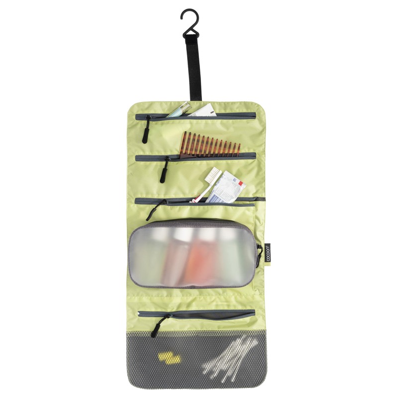 Cocoon Hanging Toiletry Kit Minimalist Light, Star Grey/Wild Lime, Lime