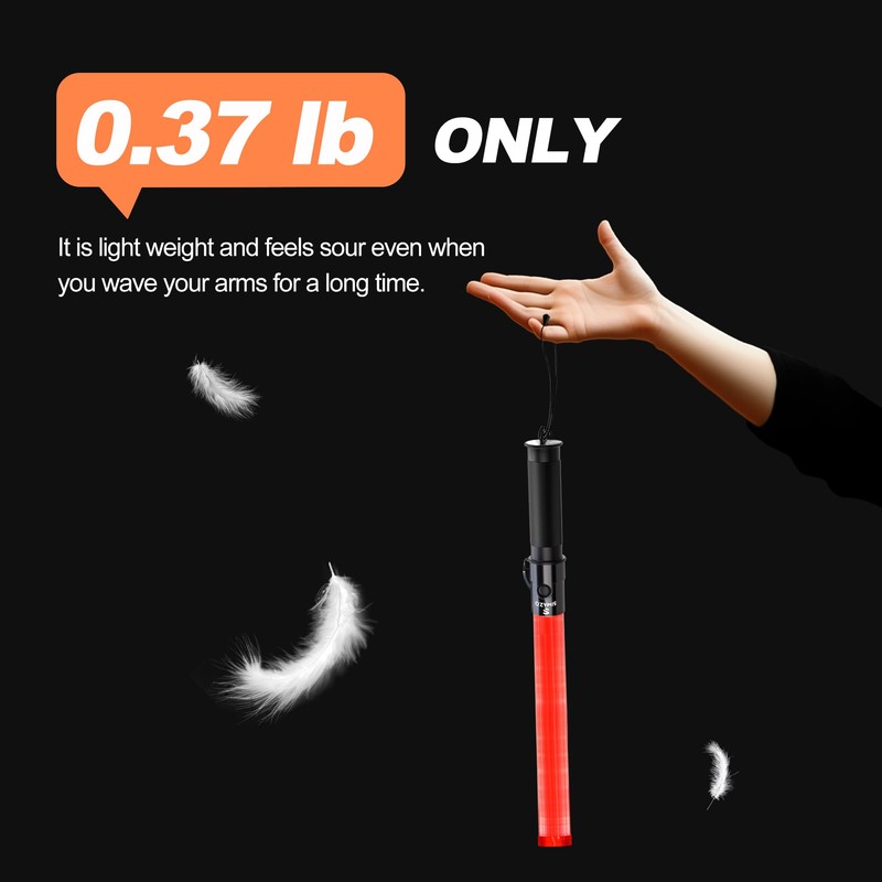 SIMAZO 4 Pack Traffic Wand, 21 Inch Traffic Control Wand