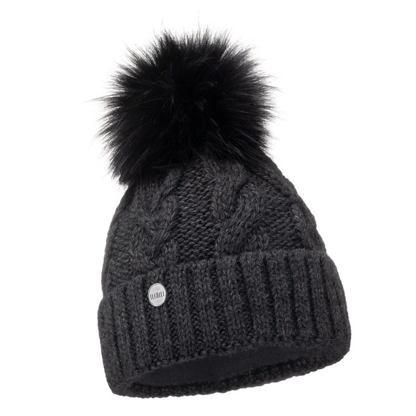 ELIMELI® Winter Hat Women's Hat with Fur Bobble Fleece Lining