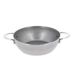 de Buyer - Mineral B Country Fry Pan 2 Handles - Nonstick Frying Pan - Carbon and Stainless Steel - Oven Safe and Induction Ready - 11"