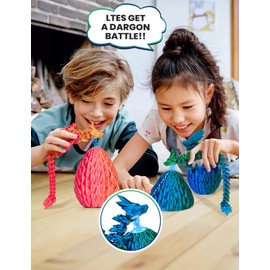 Magnetic Dragon Egg, 3D Printed Dragons, Fidget Toy for Home Decor Fridge Magnets (Flying Dragon G)
