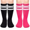 qikqik Toddler Soccer Socks Kids Boys Girls Youth Football Striped