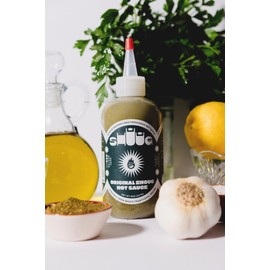 Shuug Hot Sauce (Zhoug) | Middle Eastern Sriracha | Poblano, Scotch Bonnet, Jalapeños, Garlic, Cilantro, Olive Oil, Lemon | Vegan, Non-GM, Kosher | 9oz (1)
