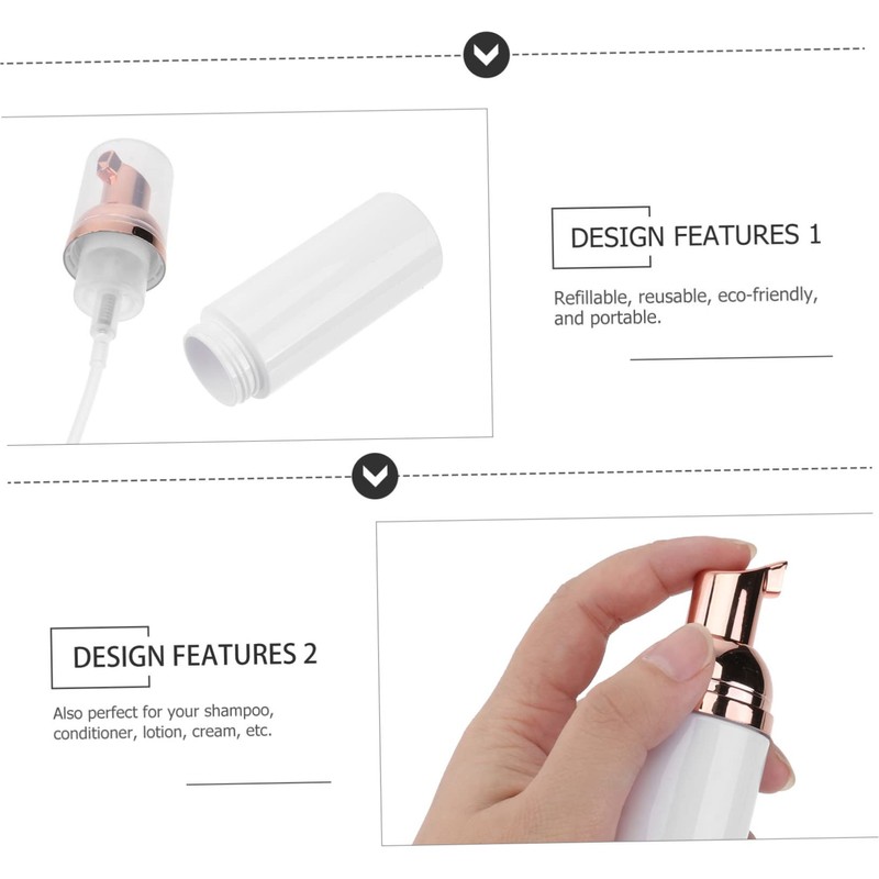 Baluue Reusable Foam-Making Containers Makeup Pump Bottle Shampoo Conditioning Cream