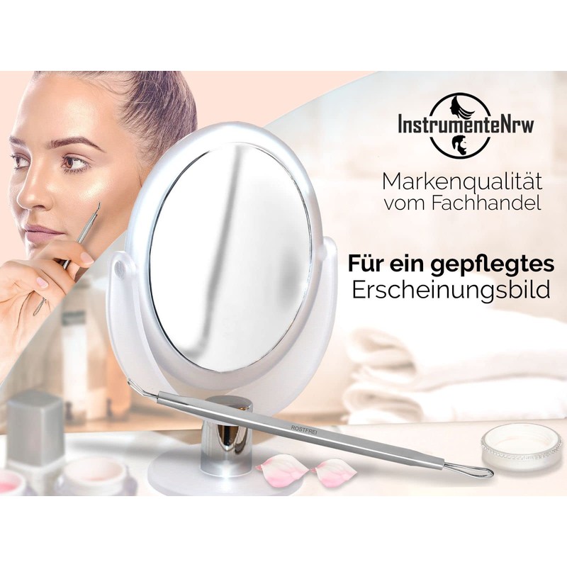 Blackhead Remover with 2 Loops Stainless Steel 13 cm