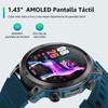 FreshFun Smartwatch 1.43" AMOLED con Llamada Bluetooth, Reloj Inteligente Hombre