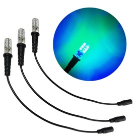 3 pack ocean blue green special effects led 12 volts dc with foam wood mounting cable socket dc barrel connector for themed environments props theatrical scenery water theming