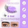 DAODER Natural Lash Clusters Kit Wispy Eyelash Clusters Lashes Invisible