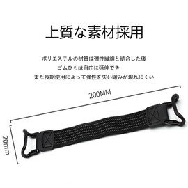Tablet Strap, Handheld, Fall Prevention, Easy to Put On and Take Off, High Elasticity, Strong Elasticity, Compatible with Tablets up to Approximately 13 inches (Black, Set of 1)