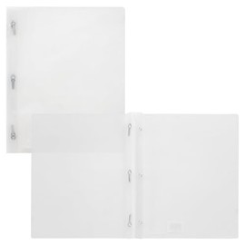 Winnable 12-Pack Transparent Poly Report Covers with Tangs, Clear