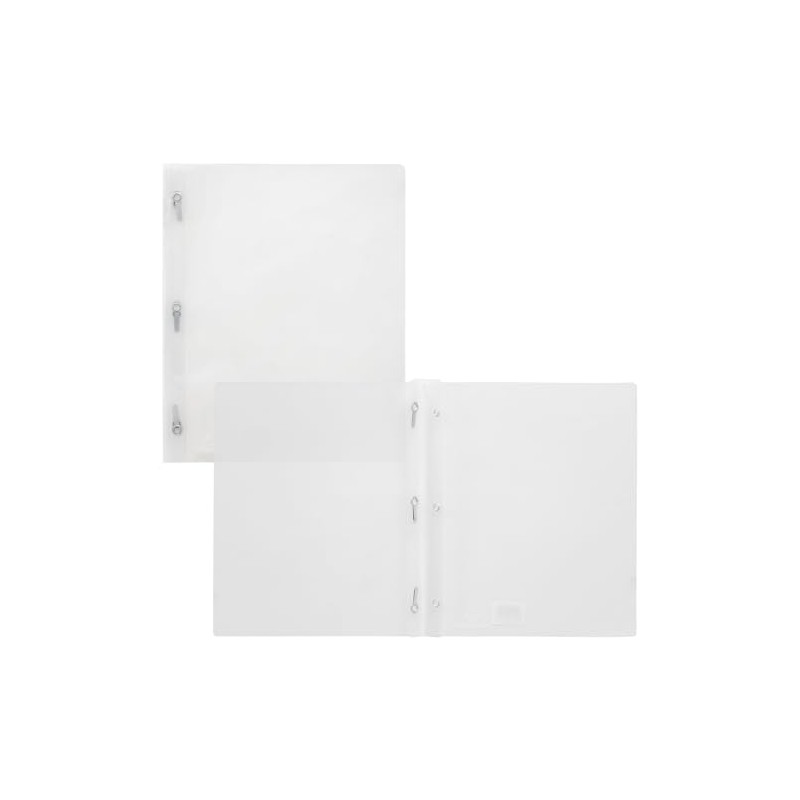 Winnable 12-Pack Transparent Poly Report Covers with Tangs, Clear