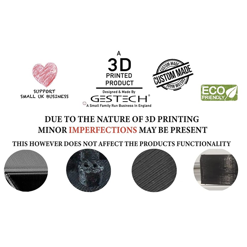 GESTECH Fixed 10 Degree Up/Down Tilt Angle Wedge for Video