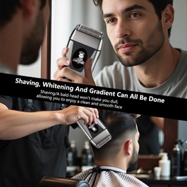 Electric Foil Shavers for Men, Brushless high-Speed Motor Electric Razor, Bald Head Shavers, Face Shaving Beard Trimmer with LCD Display
