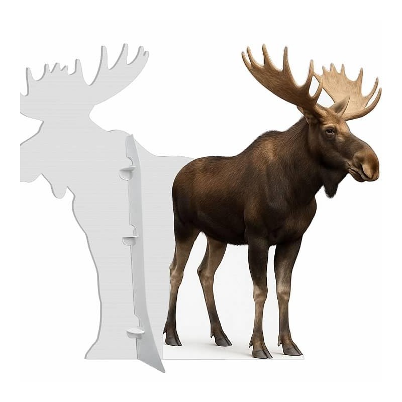 Moose 2FT Life Size Cardboard Cutout – A Fun Animal