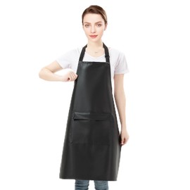 Gliitatu Rubber Apron Butcher Apron Butcher Apron Butcher Apron Aprons Catering Kitchen Apron Men's Aprons Catering Waterproof Apron with Two Pockets, B-1 Pack