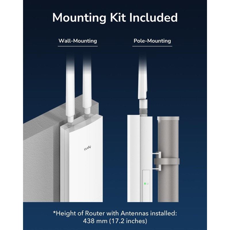 Cudy Outdoor AX3000 High Power WiFi 6 Access Point, IP65