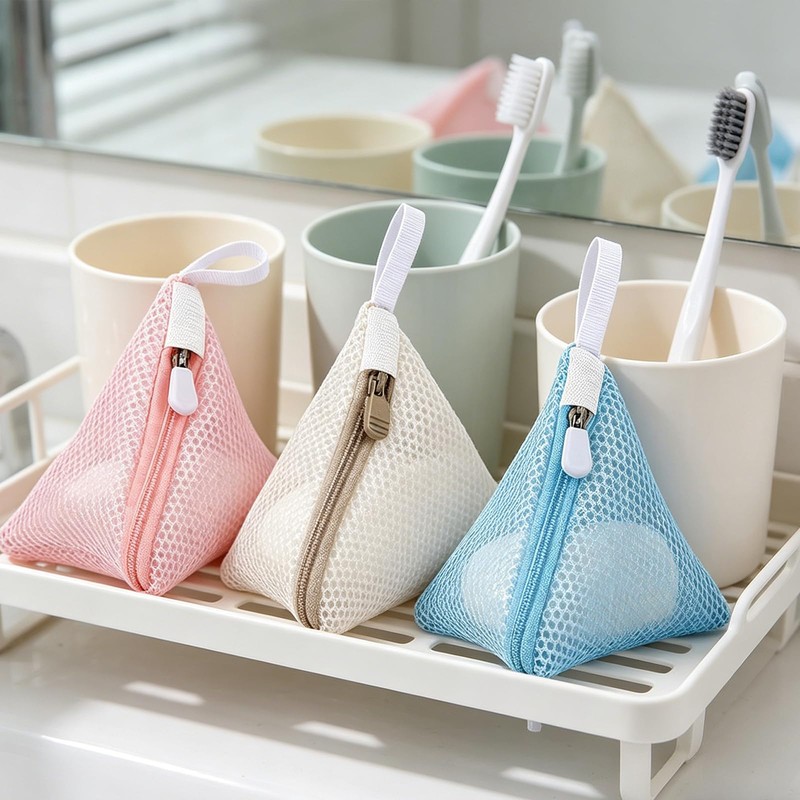3 Pcs Small Laundry Bag,Washing Machine Triangle Net Bags Delicate