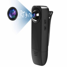 Baobylon Small Camera without WiFi, HD 1080P Body Cam with 32G Memory Card, Mini Surveillance Camera, Audio Video Recording Min Camera with Night Vision, Body Cam for Indoor Outdoor Surveillance