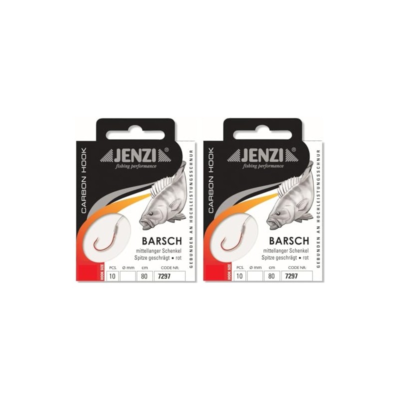 Set: 2 packs of Jenzi tied perch hooks (20 pieces)