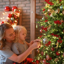 Heyworld - Luces de Navidad parpadeantes lentos, 35 luces LED de 10 pies con certificación UL, cadena suave de 5 mm a prueba de agua para interiores y exteriores, Navidad, boda, decoración de jardín