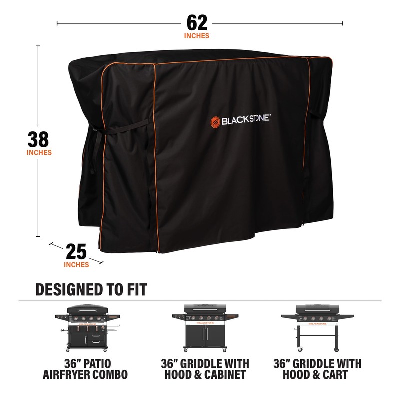 Blackstone 5460 Patio Series 36" Griddle/Grill Cover, Weather-Resistant 600D Polyester,