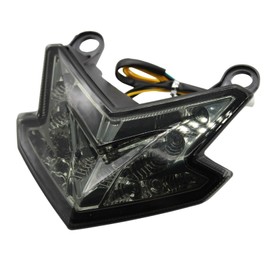 iTobest Taillight - Integrated LED Tail Brake Turn Signal Light Compatible with KAWASAKI Z125 2016-2018 Z800 NINJA ZX-6R 2013-2018 (Smoke)