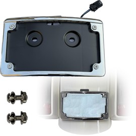 Trybee Curved LED License Plate Frame Combo kit for 2023.5-up CVO & 2024-up Road Glide Street Glide,CVO Road Glide ST (Chrome)