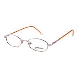 Calabria Metal Flex KIDS XX Oval Blue Light Blocking Reading Glasses +2.25 Pink Girls 46mm