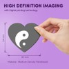 1 x Heart MDF Magnets - Yin Yang Yoga Meditation