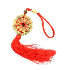 XNHIU Lucky Charm Ancient Coins Prosperity Protection Chinese Feng Shui Coins Fortune Coin Good Luck Coins Decors Car Pendants for Chinese New Year Wealth and Success