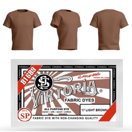HOPS Viktoria Textile Paint (59 Colours, Light Brown), Machine Washable - Fabric Dye, Textile Dye, Fabric Paints Washable, Clothing Dyeing
