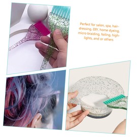 Baluue 2 Sets Hair Dye Brush and Bowl Set Reusable Hair Color Mixing Bowls and Brushes at Home Comfortable and Sturdy Design for Effortless Application