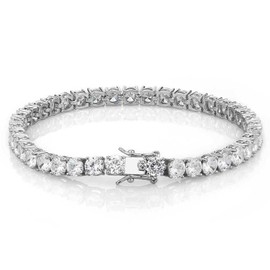 michooyel Tennis Bracelet Iced Out Diamond Bracelet Prong-Setting 5A Cubic Zirconia Bracelet for Men Women 3mm 4mm 5mm 6mm, 6.5/7/8/9 Inches, 9 Inches
