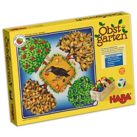 Haba 4170 Fruit Garden Exciting Dice Game with 40 Wooden Fruits and Easy to Understand Rules Popular Board Game from 3 Years
